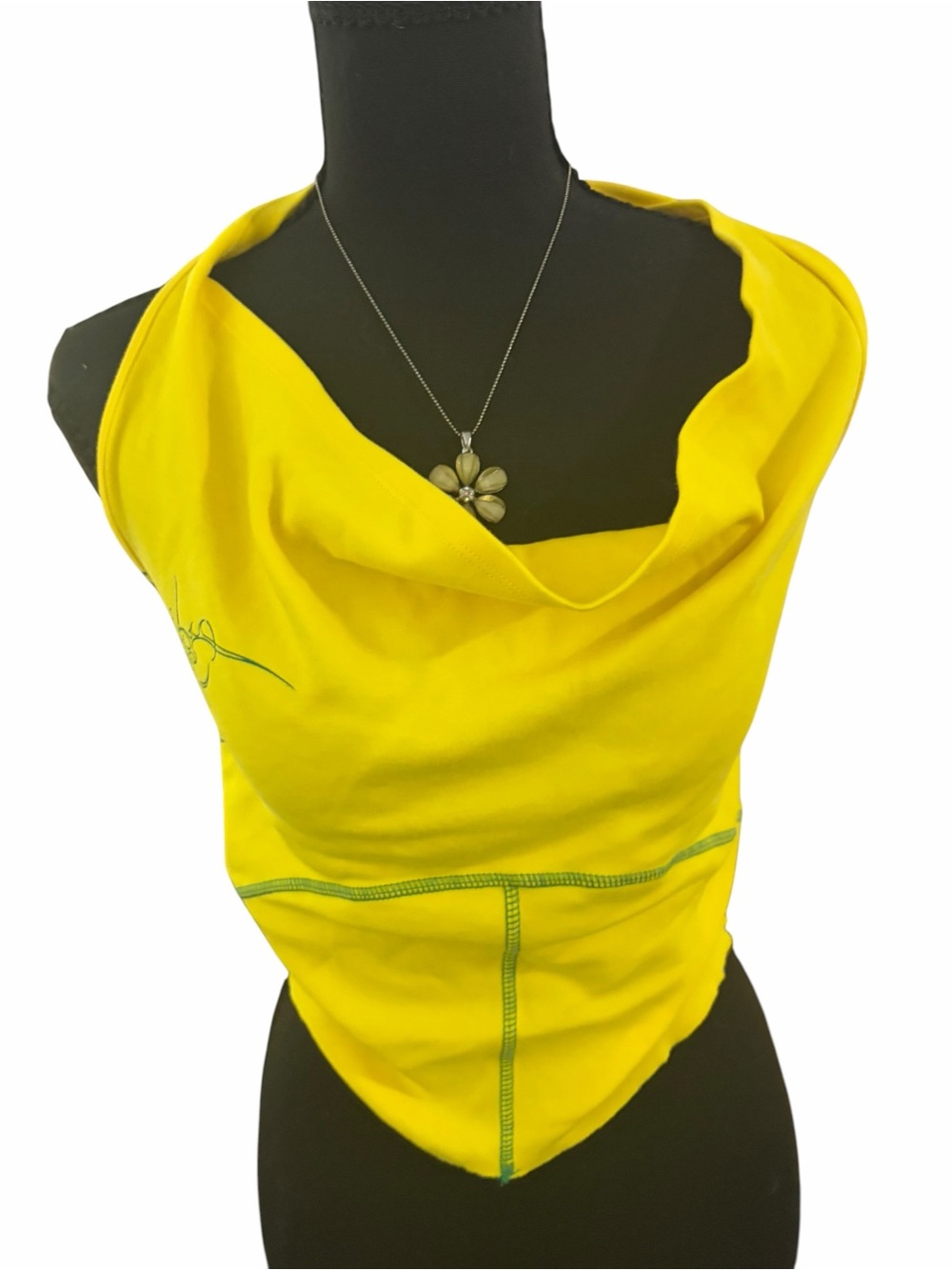 wild fable Yellow Sleeveless Cowl Neck Tank - Picture 5 of 9